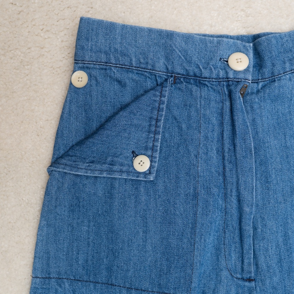 Ilana Kohn Mia Pants in Chambray Women Size 4 - Picture 7 of 12